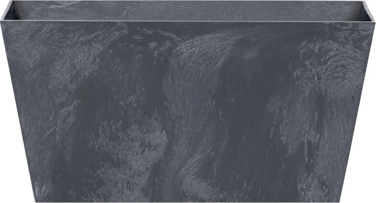 Prosperplast Set Van 2x Stuks Kunststof Bloembakken/plantenbakken Rechthoek Betonlook 40 Cm Antraciet Grijs - Bloempotten Voor Binnen En Buiten 2 Prosperplast Set Van 2x Stuks Kunststof Bloembakken/plantenbakken Rechthoek Betonlook 40 Cm Antraciet Grijs - Bloempotten Voor Binnen En Buiten - Afbeelding 2
