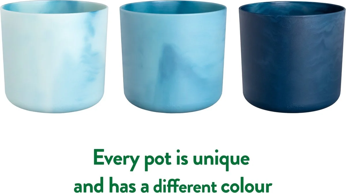 Elho The Ocean Collection Round 22cm - Bloempot Voor Binnen - 100% Gerecycled Materiaal - Gemaakt Met Zeeafval - Ø 22.3 X H 20.4 Cm - Atlantisch Blauw 11 Elho The Ocean Collection Round 22cm - Bloempot Voor Binnen - 100% Gerecycled Materiaal - Gemaakt Met Zeeafval - Ø 22.3 X H 20.4 Cm - Atlantisch Blauw - Afbeelding 11