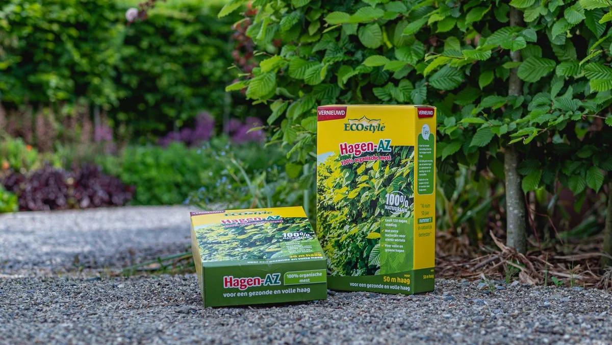 ECOstyle Hagen-AZ Organische Haag Meststof - Tuinmest Voor Diepgroen Blad - Nieuwe & Bestaande Beplanting - 30 M Haag - 1,6 KG 4 ECOstyle Hagen-AZ Organische Haag Meststof - Tuinmest Voor Diepgroen Blad - Nieuwe & Bestaande Beplanting - 30 M Haag - 1,6 KG - Afbeelding 4