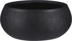 Mica Decorations Douro Ronde Schaal - H14 X Ø34cm - Terracotta - Zwart