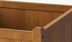 Houten Plantenbak Met Wieltjes 50x50 - Geolied Duurzaam FSC Acaciahout – Bloembak Buiten - Plantenbakken Buiten - Perfecthomeshop -Bloempotten Verkoop 1200x705