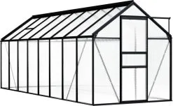 VidaXL Broeikas 1,33 M² Aluminium Antracietkleurig -Bloempotten Verkoop 1200x739