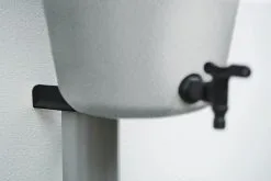 Elho Green Basics Rain Catcher 33 - Regenton Voor Balkonbuiten - Ø 33.5 X H 73.5 Cm - Grijs/Living Concrete -Bloempotten Verkoop 1200x800 135