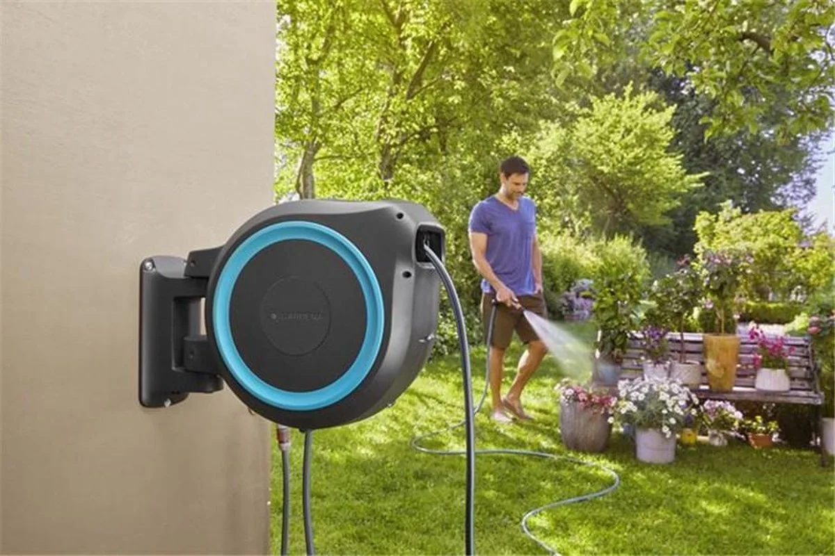 GARDENA - Wandslangenbox Slanghouder - RollUp M/L - 25 Meter - Ø 13 Mm 8 GARDENA - Wandslangenbox Slanghouder - RollUp M/L - 25 Meter - Ø 13 Mm - Afbeelding 8