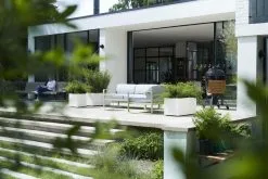 Elho Vivo Structure Finish Lang 90 - Plantenbak Voor Binnen & Buiten - Ø 88 X H 41 - Wit -Bloempotten Verkoop 1200x800 48