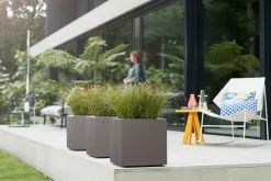 Elho Vivo Structure Finish Vierkant 40 - Plantenbak Voor Binnen & Buiten - Ø 39 X H 41 - Grijs/Warm Grijs 17 Elho Vivo Structure Finish Vierkant 40 - Plantenbak Voor Binnen & Buiten - Ø 39 X H 41 - Grijs/Warm Grijs -Bloempotten Verkoop 1200x800 55