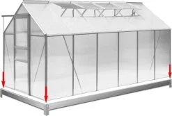 Deuba Broeikas Fundament Verzinkt - 380x190cm - Incl. Montagemateriaal 13 Deuba Broeikas Fundament Verzinkt - 380x190cm - Incl. Montagemateriaal -Bloempotten Verkoop 1200x813 2