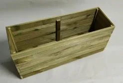 Xtra Solutions Plantenbak Bloembak Balkonbak Grenen Hout Geïmpregneerd 98x33x43cm - Handgemaakt - Duurzaam - Zwaar -Bloempotten Verkoop 1200x815