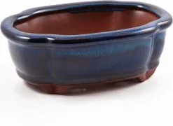 Happy Seed Keramieken Bonsai Pot (schaal) - Marine Blauw - Geglazuurd 8 Happy Seed Keramieken Bonsai Pot (schaal) - Marine Blauw - Geglazuurd -Bloempotten Verkoop 1200x873