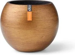 Capi Europe - Vaas Bol Retro - 30x25 - Goud - Bloempot Voor Binnen - BRTG104