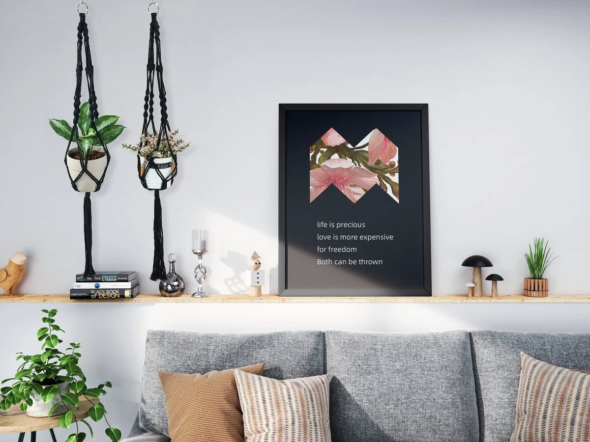 Mycramé 4 Stuks Zwarte Macrame Plantenhangers - Boho Handgeweven Katoen Hangpot Voor Binnen/Buiten - Hangende Bloempot Met Kralen - Macramé Touw/Koord Hangplant Houder - Bohemian Wandhanger Decoratie - Plant Hanger - Verticale Tuin Bloempothouder Planthanger 2 Mycramé 4 Stuks Zwarte Macrame Plantenhangers - Boho Handgeweven Katoen Hangpot Voor Binnen/Buiten - Hangende Bloempot Met Kralen - Macramé Touw/Koord Hangplant Houder - Bohemian Wandhanger Decoratie - Plant Hanger - Verticale Tuin Bloempothouder Planthanger - Afbeelding 2