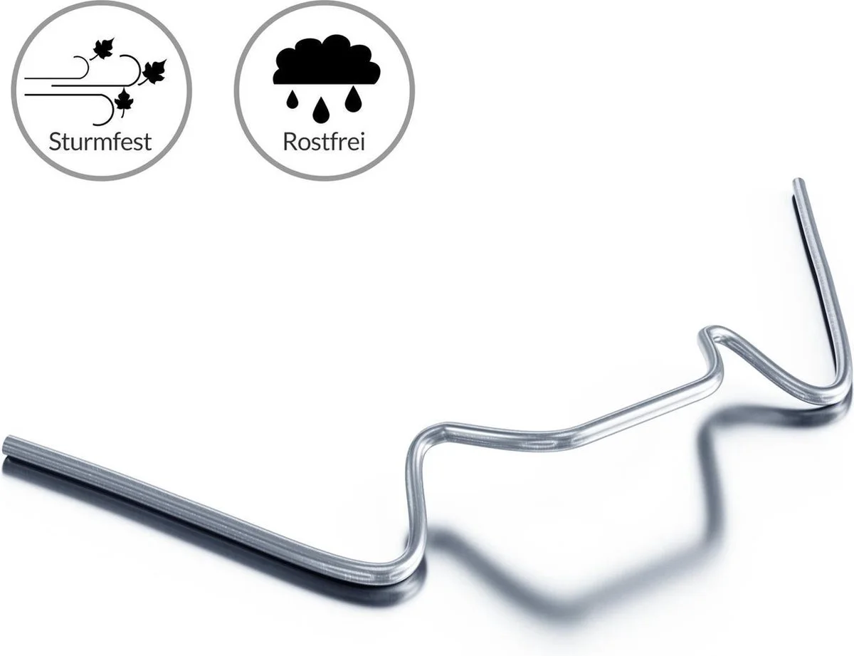 Deuba Broeikas Glasklemmen – 100 Stuks 85x30mm – RVS Zilver 2 Deuba Broeikas Glasklemmen – 100 Stuks 85x30mm – RVS Zilver - Afbeelding 2