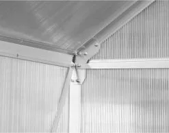 FUXTEC Tuinkas 5,9m² - Broeikas - Kweekkas - Hobbykas - Aluminium/holle Kamerplaat - FX-GWH159 -Bloempotten Verkoop 1200x942