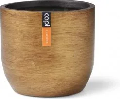 Capi Europe - Bloempot Bol Retro - 23x21 - Goud - Bloempot Voor Binnen - BRTG134 -Bloempotten Verkoop 1200x992