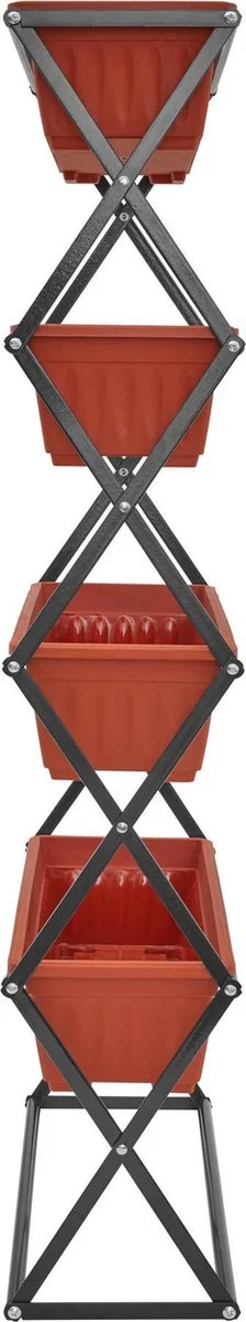 Tectake - Verticaal Plantenrek Met 4 Bakken - 403445 5 Tectake - Verticaal Plantenrek Met 4 Bakken - 403445 - Afbeelding 5