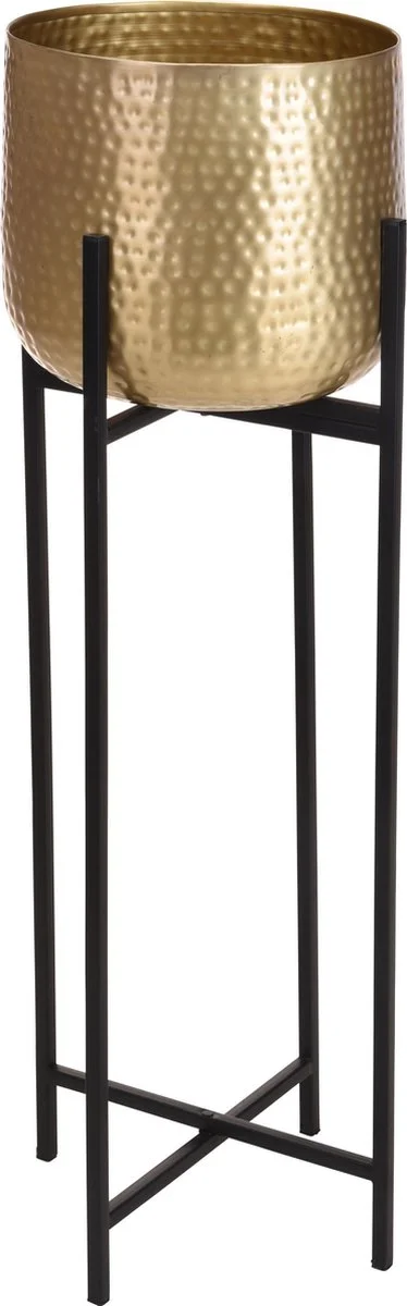 Merkloos Bloempot Op Standaard Goud - Gouden Bloempot - Metaal - 87.5cm 1 Merkloos Bloempot Op Standaard Goud - Gouden Bloempot - Metaal - 87.5cm