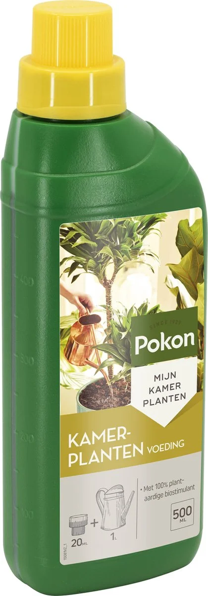Pokon Kamerplanten Voeding - 500ml - Plantenvoeding - 20ml Per 1L Water 2 Pokon Kamerplanten Voeding - 500ml - Plantenvoeding - 20ml Per 1L Water - Afbeelding 2