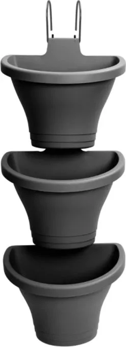 Elho Corsica Vertical Forest 24 - Bloempot Voor Balkonbuiten - Ø 26.7 X H 29.7 Cm - Zwart/Antraciet 33 Elho Corsica Vertical Forest 24 - Bloempot Voor Balkonbuiten - Ø 26.7 X H 29.7 Cm - Zwart/Antraciet -Bloempotten Verkoop 436x1200