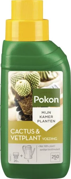 Pokon Cactus & Vetplant Voeding - 250ml - Plantenvoeding - 20ml Per 1L Water -Bloempotten Verkoop 476x1200 2