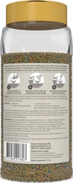 Pokon Voedingskorrels Voor Groene Planten - 800gr - 180 Dagen Voeding - Plantenvoeding -Bloempotten Verkoop 480x1200 1