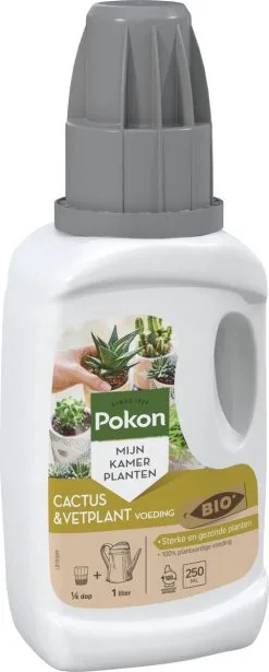 Pokon Bio Cactus & Vetplant Voeding - 250ml - Plantenvoeding (bio) - 7ml Per 1L Water 13 Pokon Bio Cactus & Vetplant Voeding - 250ml - Plantenvoeding (bio) - 7ml Per 1L Water -Bloempotten Verkoop 482x1200