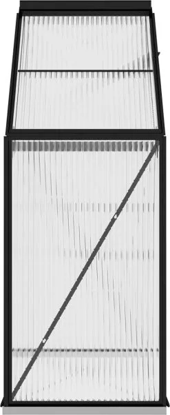 VidaXL Broeikas 1,33 M² Aluminium Antracietkleurig -Bloempotten Verkoop 492x1200