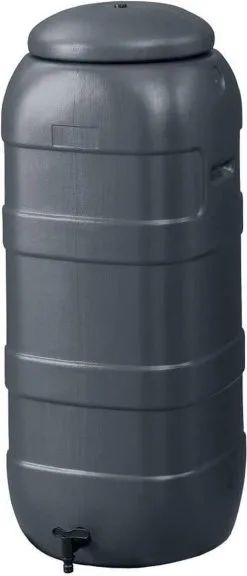Harcostar Rainsaver Regenton 100 Liter | Plastic Regenwaterton Antraciet