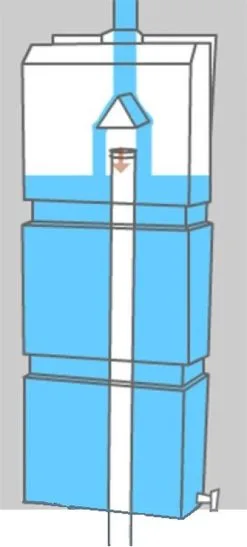 Prestige Regenton Grijs (waterton) 100L (incl. Kraantje En Aan De Wand/muur Te Bevestigen) -Bloempotten Verkoop 542x1200