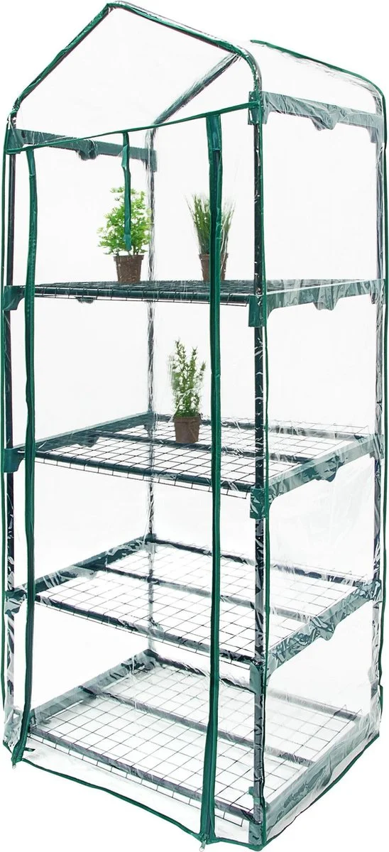 Relaxdays Tuinkas - Foliekas Balkon - Broeikas - Kweekkas - Verkrijgbaar In 3 Afmetingen - 4 4 Relaxdays Tuinkas - Foliekas Balkon - Broeikas - Kweekkas - Verkrijgbaar In 3 Afmetingen - 4 - Afbeelding 4