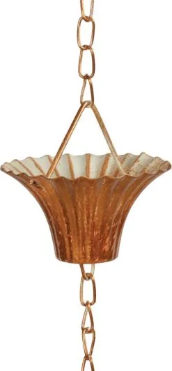 Esschert Design Regenketting 254 Cm Staal Koper 8 Esschert Design Regenketting 254 Cm Staal Koper -Bloempotten Verkoop 557x1200 1