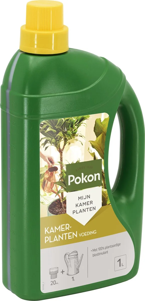 Pokon Kamerplanten Voeding - 1l - Plantenvoeding - 20ml Per 1L Water 2 Pokon Kamerplanten Voeding - 1l - Plantenvoeding - 20ml Per 1L Water - Afbeelding 2
