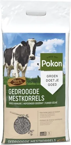 Pokon Gedroogde Mestkorrel - 5kg - Meststof - Geschikt Voor 10m2 Tot 40m2 -Bloempotten Verkoop 590x1200 1