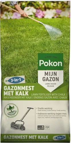 Pokon Gazonmest Met Kalk - 16,8kg - Mest - Geschikt Voor 250m² - 120 Dagen Voeding 16 Pokon Gazonmest Met Kalk - 16,8kg - Mest - Geschikt Voor 250m² - 120 Dagen Voeding -Bloempotten Verkoop 593x1200
