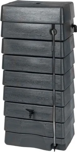Nature - Regentank - 276L - H134,5 X 58,5 X 39,5cm - Antraciet - Muurmodel
