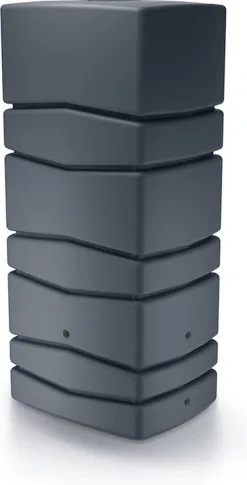 Voorkant 33 Prosperplast Regenton Aqua Tower 650 Liter - Antraciet