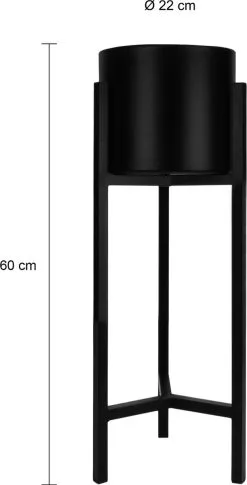 QUVIO Plantenstandaard Binnen - Inclusief Pot - Staande Plantenbak - Metaal - Bloempot - 22 X 22 X 60 Cm - Zwart 15 QUVIO Plantenstandaard Binnen - Inclusief Pot - Staande Plantenbak - Metaal - Bloempot - 22 X 22 X 60 Cm - Zwart -Bloempotten Verkoop 611x1200