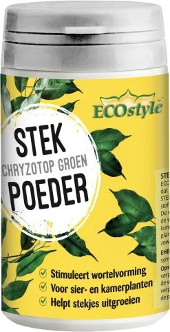 ECOstyle Stekpoeder Stimuleert Wortelvorming - Voor Sier & Kamerplanten - Helpt Stekjes Uitgroeien Tot Een Volwaardige Plant - 25 GR -Bloempotten Verkoop 615x1200 1