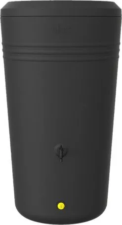Elho Green Basics Regenton - Regenton - Living Black - Buiten - 200 Liter -Bloempotten Verkoop 650x1200 1