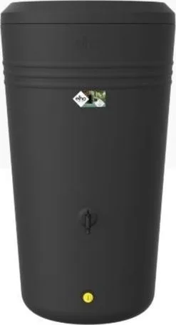 Elho Green Basics Regenton - Regenton - Living Black - Buiten - 200 Liter -Bloempotten Verkoop 651x1200 1