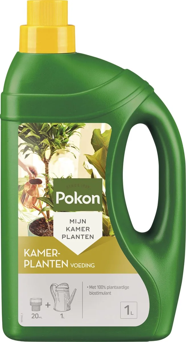Pokon Kamerplanten Voeding - 1l - Plantenvoeding - 20ml Per 1L Water 1 Pokon Kamerplanten Voeding - 1l - Plantenvoeding - 20ml Per 1L Water