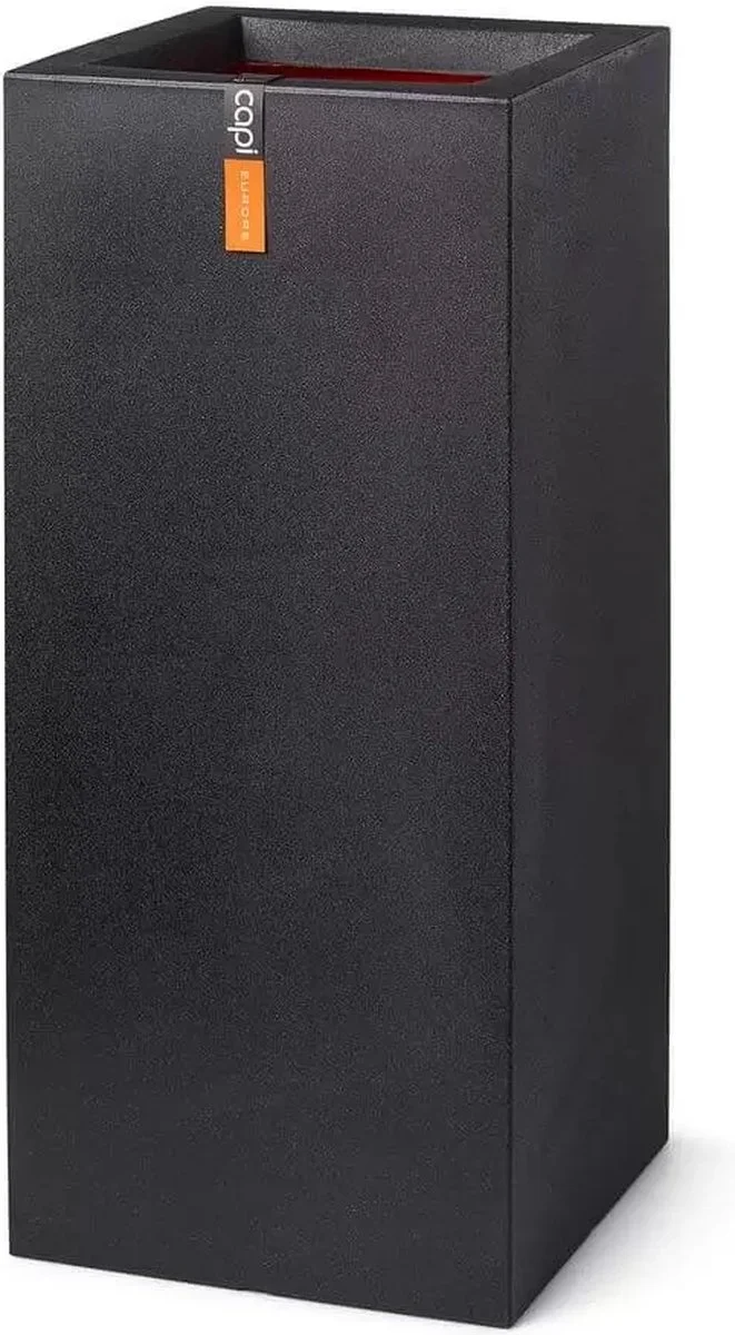 Capi Europe - Bloempot Rechthoek Smooth NL - 36x36x79 - Zwart - Voor Binnen En Buiten - KBL952 7 Capi Europe - Bloempot Rechthoek Smooth NL - 36x36x79 - Zwart - Voor Binnen En Buiten - KBL952 - Afbeelding 7