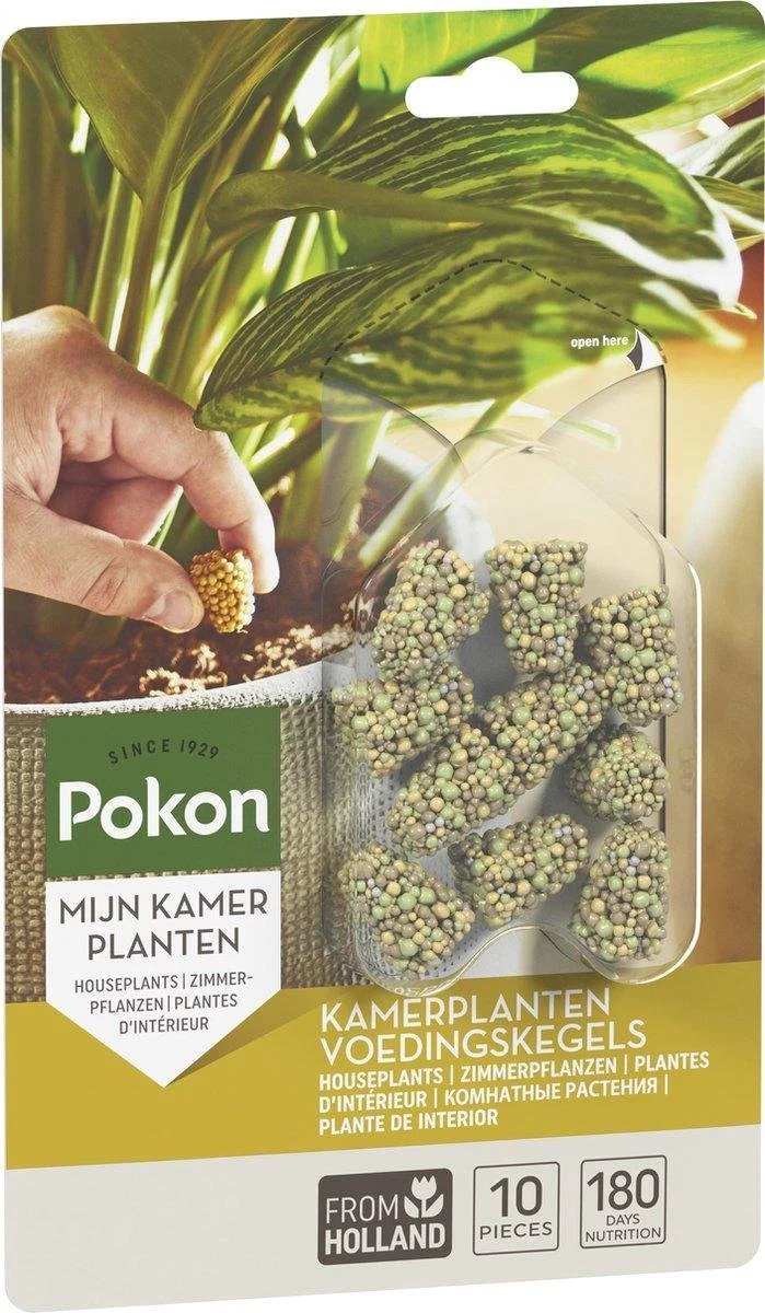 Pokon Kamerplanten Voedingskegels - 2x10st - Plantenvoeding - 6 Maanden Voeding 1 Pokon Kamerplanten Voedingskegels - 2x10st - Plantenvoeding - 6 Maanden Voeding