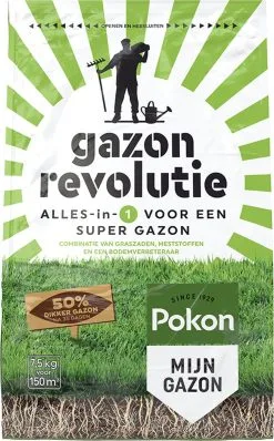 Pokon Gazon Revolutie - 7,5kg - Gazonmest / Graszaad / Bodemverbeteraar - Geschikt Voor 150m² - Binnen 15 Dagen Resultaat 10 Pokon Gazon Revolutie - 7,5kg - Gazonmest / Graszaad / Bodemverbeteraar - Geschikt Voor 150m² - Binnen 15 Dagen Resultaat -Bloempotten Verkoop 744x1200