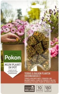 Pokon Voedingskegels Voor Terras- & Balkonplanten - 40 Stuks - 180 Dagen Voeding - Plantenvoeding -Bloempotten Verkoop 754x1200