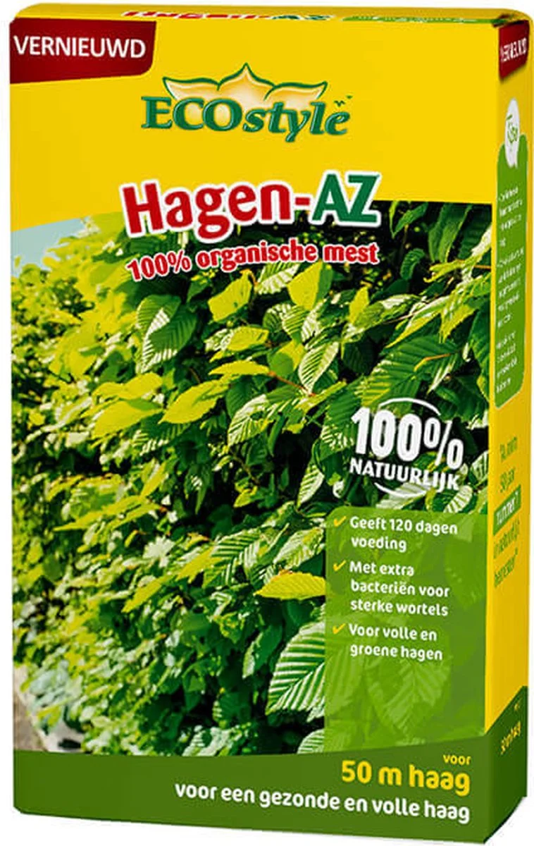 ECOstyle Hagen-AZ Organische Haag Meststof - Tuinmest Voor Diepgroen Blad - Nieuwe & Bestaande Beplanting - 30 M Haag - 1,6 KG 11 ECOstyle Hagen-AZ Organische Haag Meststof - Tuinmest Voor Diepgroen Blad - Nieuwe & Bestaande Beplanting - 30 M Haag - 1,6 KG - Afbeelding 11
