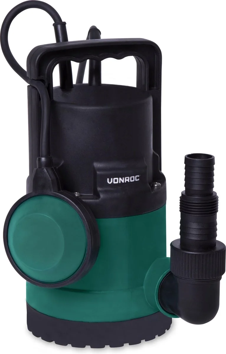 VONROC GARDEN VONROC Dompelpomp/Waterpomp 300W - 6500l/h - Voor Schoon En Licht Vervuild Water - Met Vlotter 1 VONROC GARDEN VONROC Dompelpomp/Waterpomp 300W - 6500l/h - Voor Schoon En Licht Vervuild Water - Met Vlotter