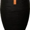 Capi Europe - Vaas Elegant Deluxe Rib NL - 56x84 - Zwart - Voor Binnen En Buiten - KBLR1132