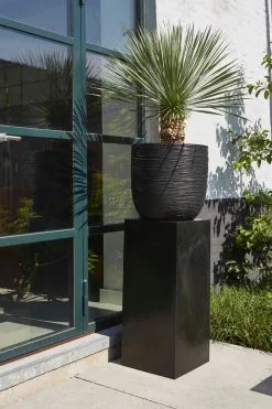 Capi Europe - Bloempot Bol Rib NL - 43x41 - Antraciet - Voor Binnen En Buiten - KOFZ933 -Bloempotten Verkoop 799x1200 14