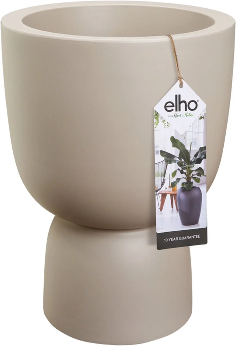 Elho Pure Coupe 41 - Bloempot Voor Binnen & Buiten - Ø 41.3 X H 57.9 Cm - Beige/Balanced Beige 8 Elho Pure Coupe 41 - Bloempot Voor Binnen & Buiten - Ø 41.3 X H 57.9 Cm - Beige/Balanced Beige - Afbeelding 8