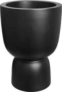 Elho Pure Coupe 35 - Bloempot Voor Binnen & Buiten - Ø 34.9 X H 49.0 Cm - Zwart/Zwart -Bloempotten Verkoop 822x1200